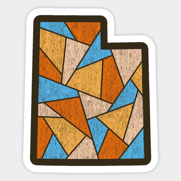Utah Mosaic - Desert Hike Sticker by dSyndicate